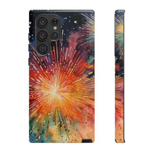 Summer Fireworks in Watercolor - Impact Resistant Phone Case